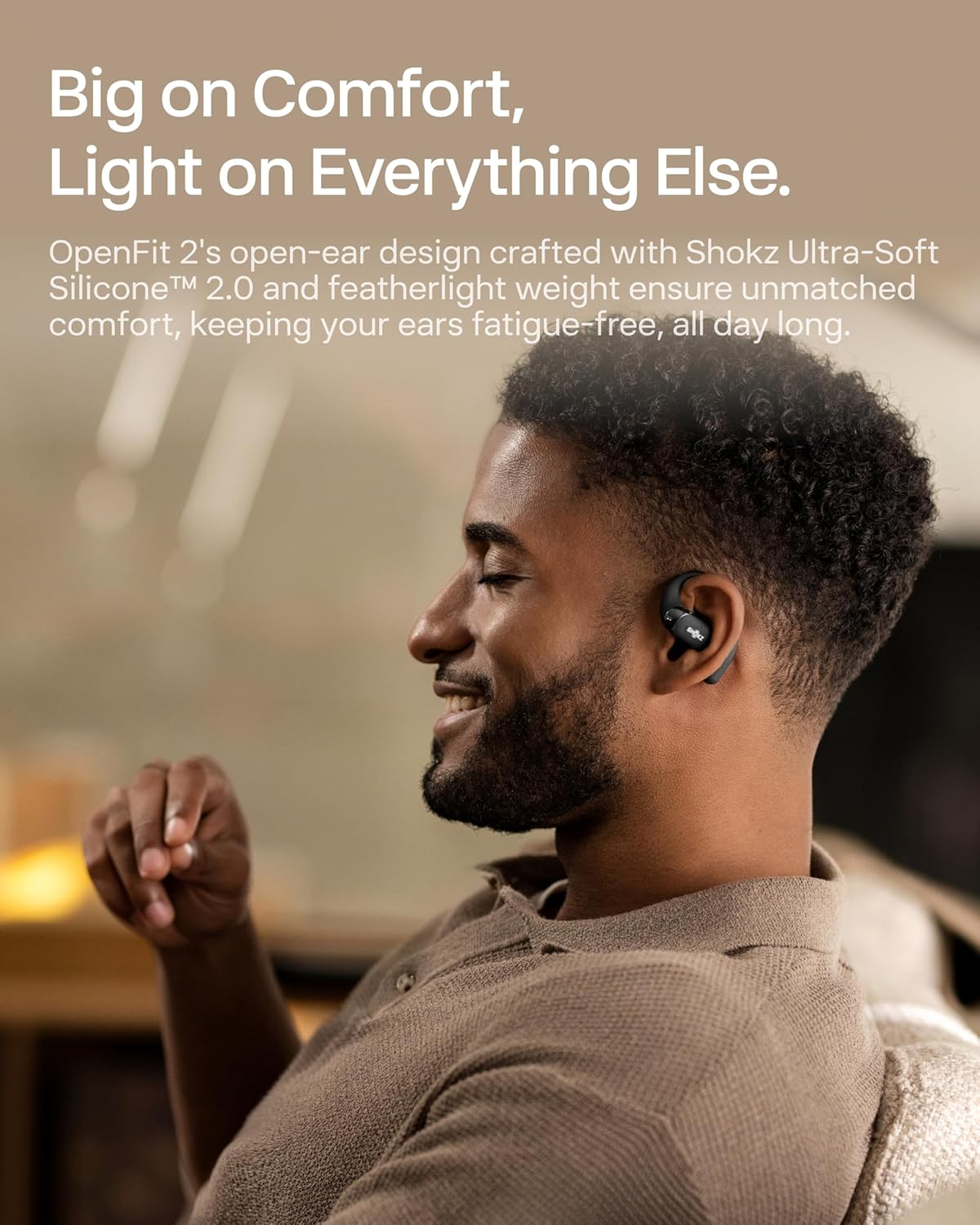 SHOKZ OpenFit 2 Open-Ear Headphones