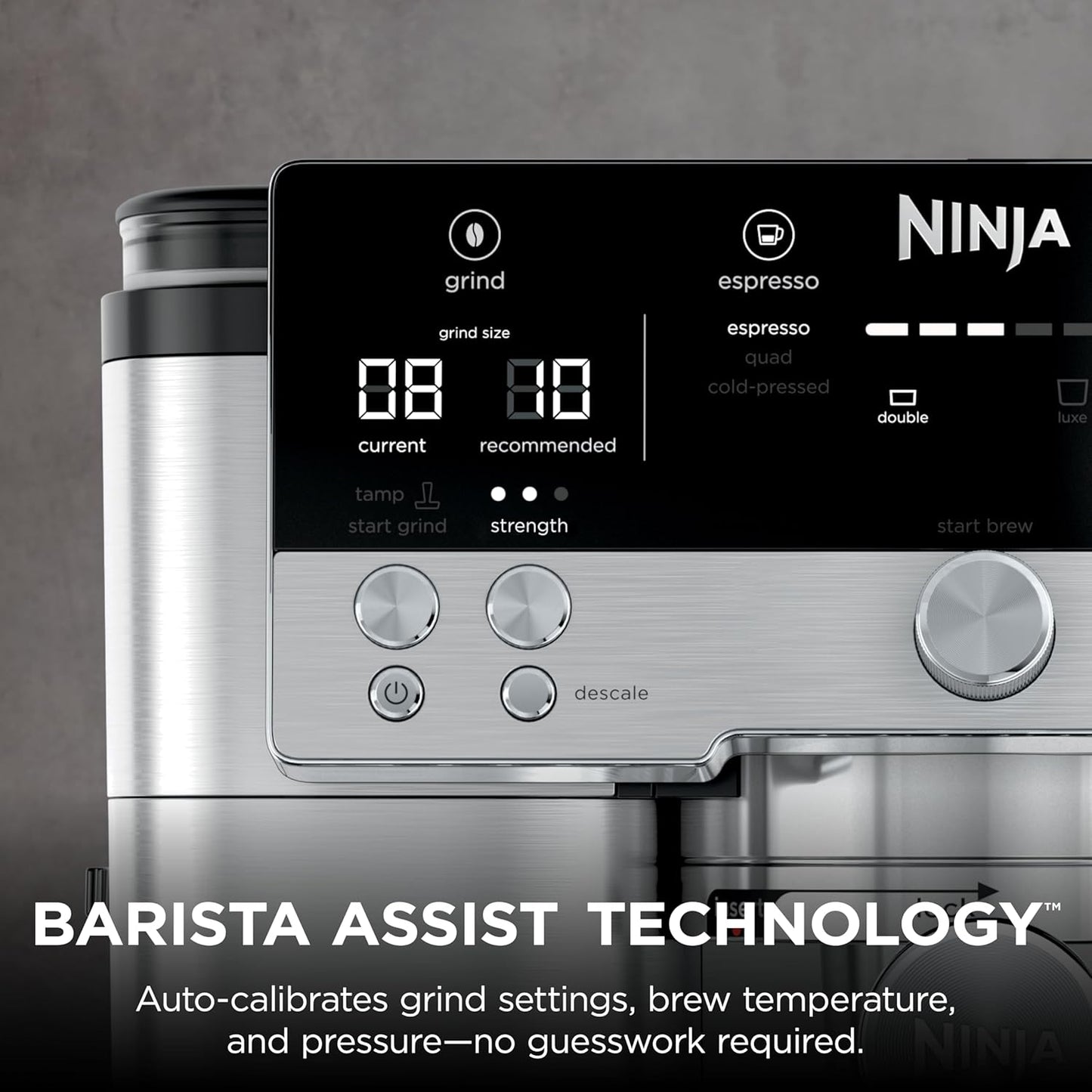Ninja Luxe Café Premier 3-in-1 Espresso Machine, Drip Coffee, & Rapid Cold Brew