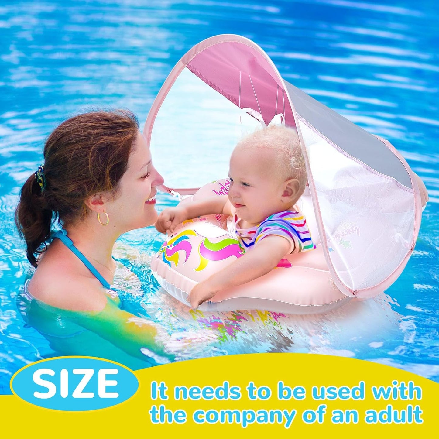 Baby Swimming Ring Float - Safe Swimming Training for Kids