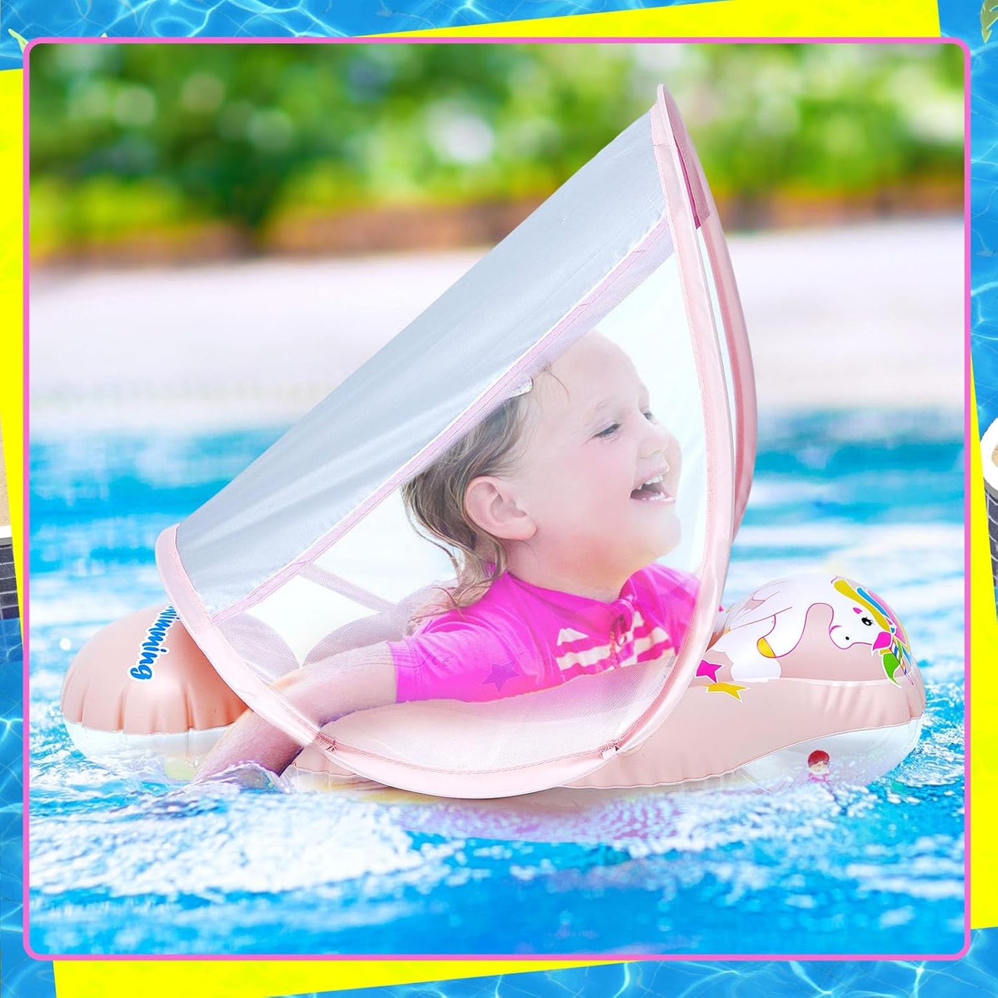 Baby Swimming Ring Float - Safe Swimming Training for Kids