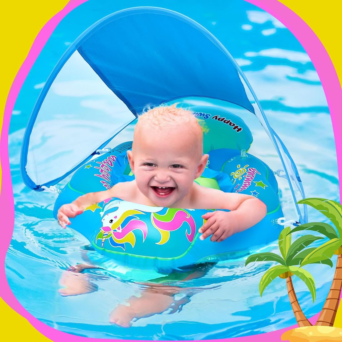 Baby Swimming Ring Float - Safe Swimming Training for Kids