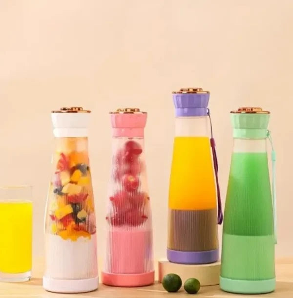 Portable Electric Juicer Blender 6 Blade USB Rechargeable (400ml)