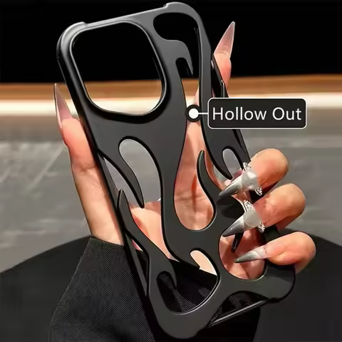 Blazing Flame Metal iPhone Case