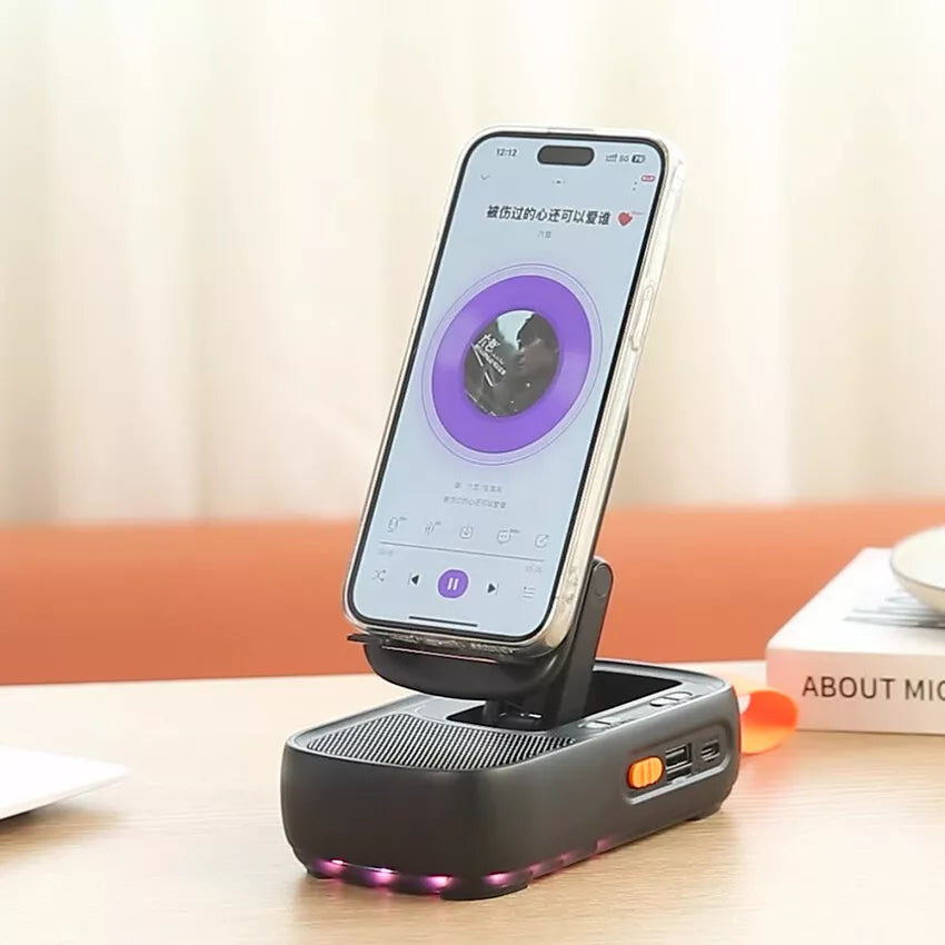 Mobile Holder With Bluetooth Speaker (F15)