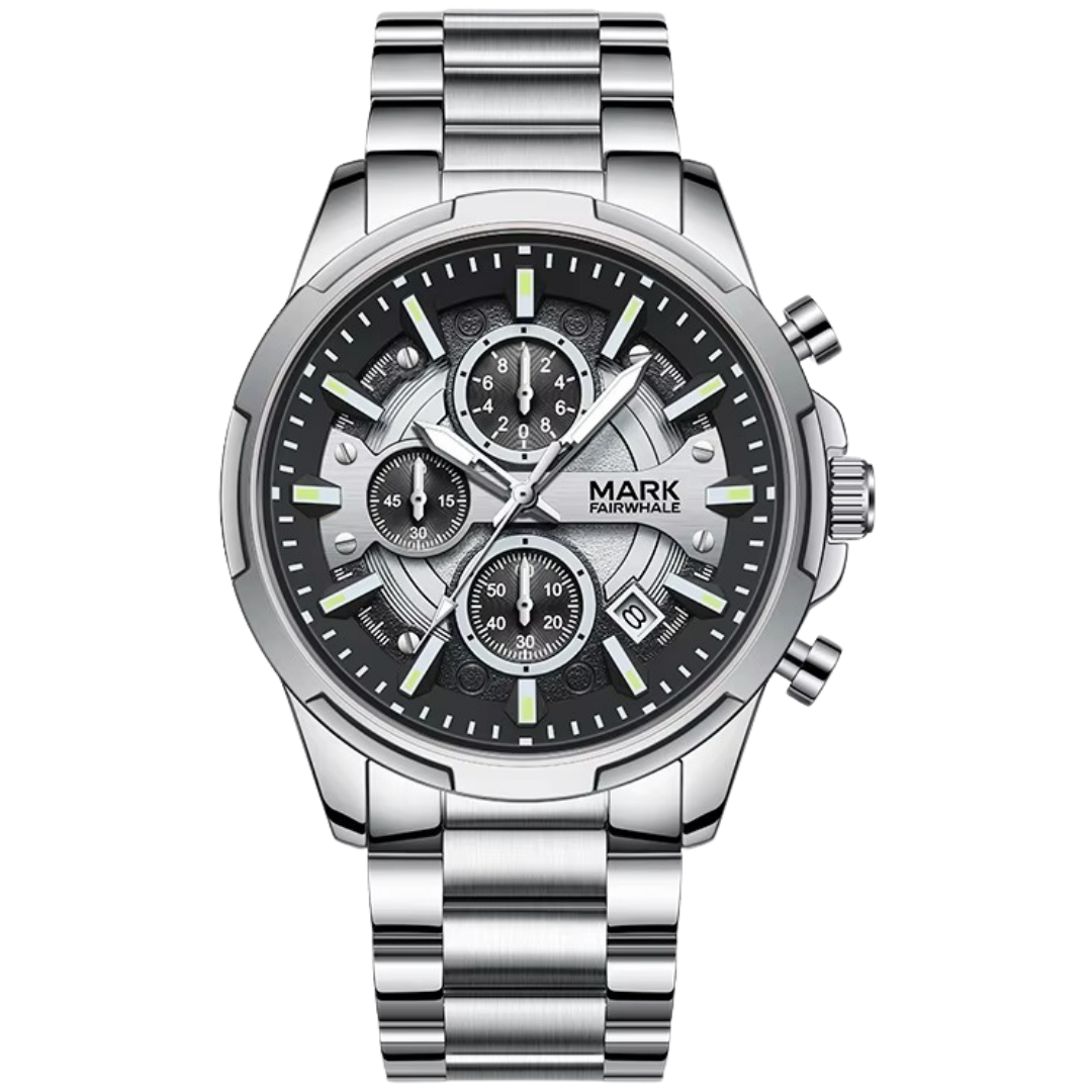 💼Executive Steel Luxury Quartz Watch | Built with Precision. Worn with Purpose🩶