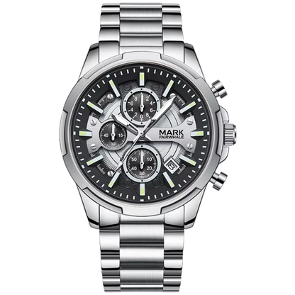 💼Executive Steel Luxury Quartz Watch | Built with Precision. Worn with Purpose🩶