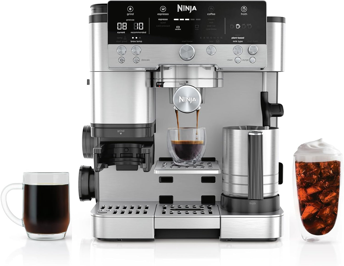 Ninja Luxe Café Premier 3-in-1 Espresso Machine, Drip Coffee, & Rapid Cold Brew