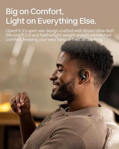 SHOKZ OpenFit 2 Open-Ear Headphones
