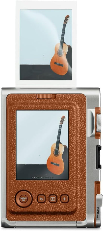Fujifilm instax Mini Evo Hybrid Instant Camera – Brown (KSA Version)
