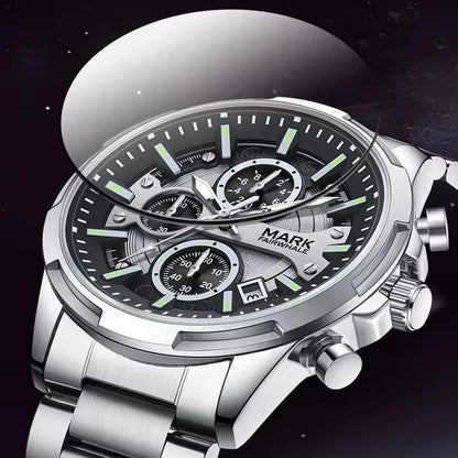 💼Executive Steel Luxury Quartz Watch | Built with Precision. Worn with Purpose🩶