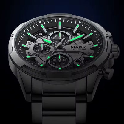 💼Executive Steel Luxury Quartz Watch | Built with Precision. Worn with Purpose🩶