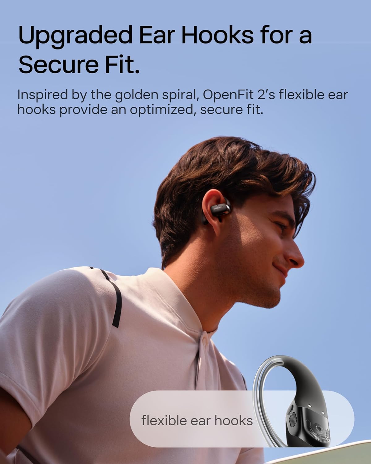SHOKZ OpenFit 2 Open-Ear Headphones